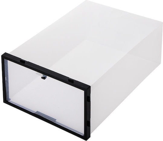 Plastic Casetă pentru Pantofi în Culoare Negru 34x23x13cm 10buc