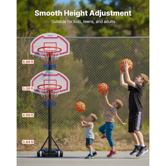 Vevor Indoor & Outdoor Basketball Hoop with Stand & Ball