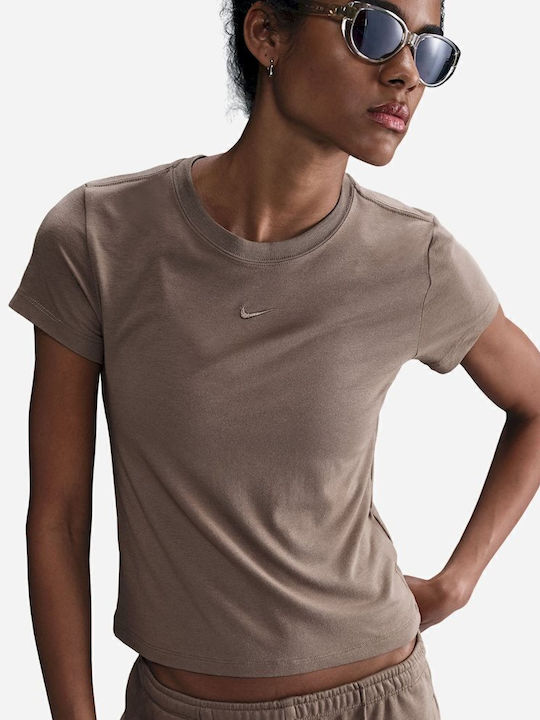 Sportswear Γυναικείο T-shirt Καφέ
