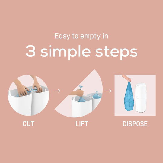 AngelCare XL Diaper Disposal Bin White
