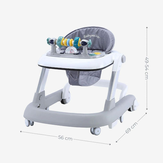 Baby Walker with Music for 6+ Months Pink