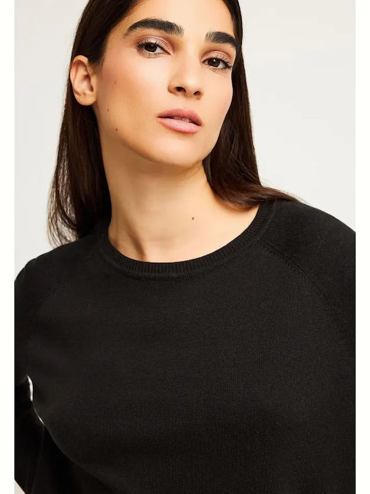 Women's Sweater Cotton Black