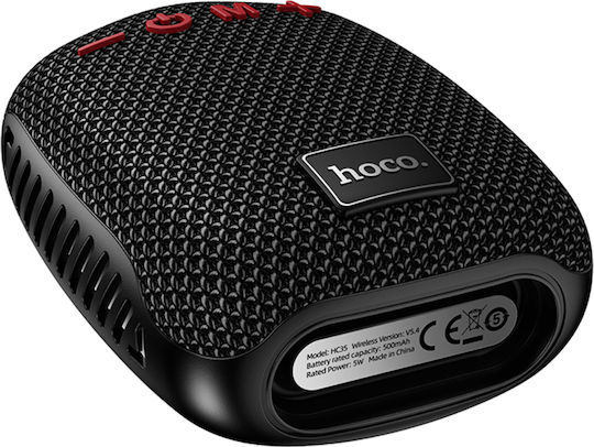 Hoco HC35 Bluetooth Speaker 5W with Radio and Battery Life up to 2 hours Black