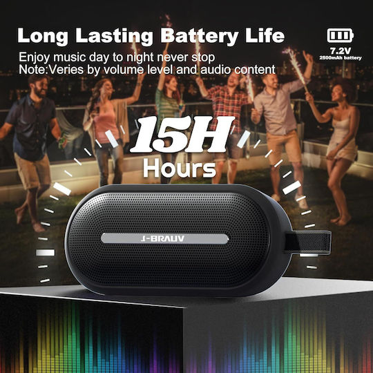 J-Brauv Flex Waterproof Bluetooth Speaker 40W Black
