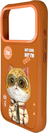 Nimmy Cool&cute 2.0 Umschlag Rückseite Silikon / Kunststoff Wasserdicht Orange (iPhone 17 Pro Max)