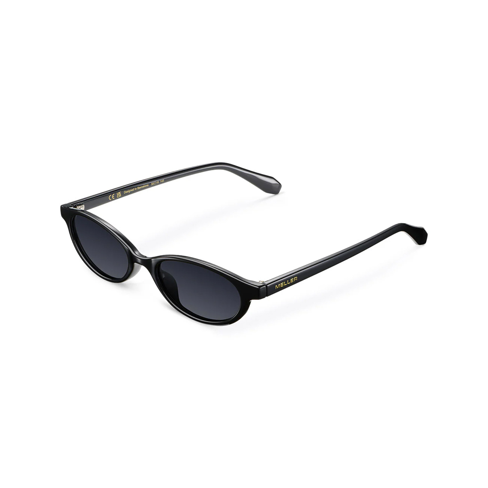 Meller Binti Unisex Sunglasses with Black Horn-Rimmed Frame and