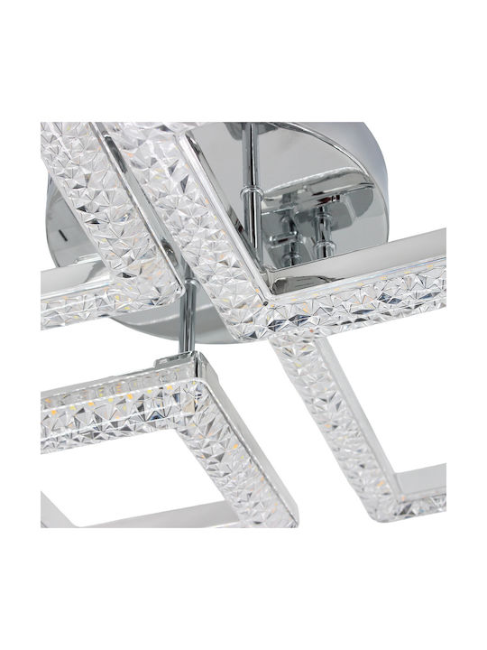 Keskor Deckenleuchte 75cm Silber mit Integrierter LED