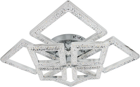 Keskor Deckenleuchte 57cm Silber mit Integrierter LED
