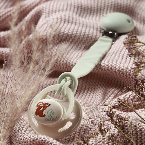 Babyono Day Night Silicone Pacifiers Night for 6-18 Months 2 Pieces