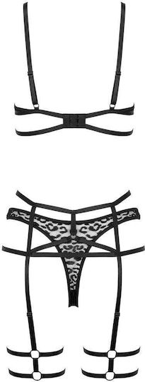 Σετ Εσωρούχων Kotek 3-pcs Set Μαύρο Thp106-3