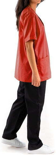 DS Wear Women's Red Pants & Blouse Set
