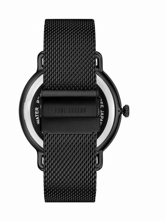 Paul Lorens Women's Watch with Black Metal Bracelet