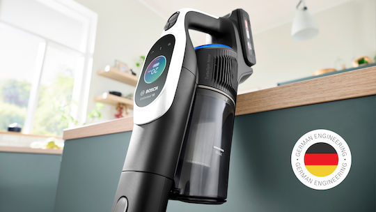 Bosch Unlimited 10 Επαναφορτιζόμενη Σκούπα 2 σε 1 Stick & Χειρός 18V Λευκή