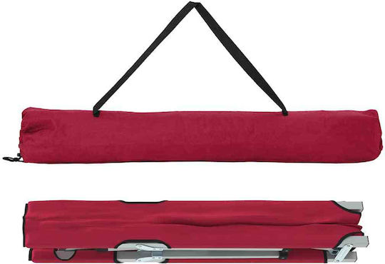 Klappbett ohne Matratze Einzel Rot Set 2Stücke 194x62.5x42.5cm
