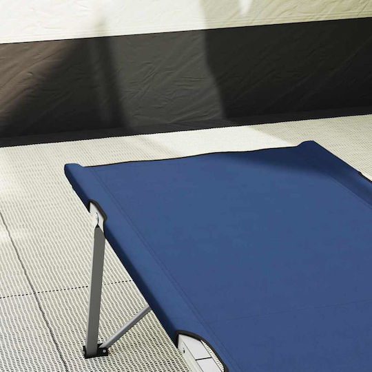 Folding Guest Bed Without Mattress Single Blue Set 2 Pieces 194x62.5x42.5cm
