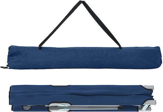 Folding Guest Bed Without Mattress Single Blue Set 2 Pieces 194x62.5x42.5cm