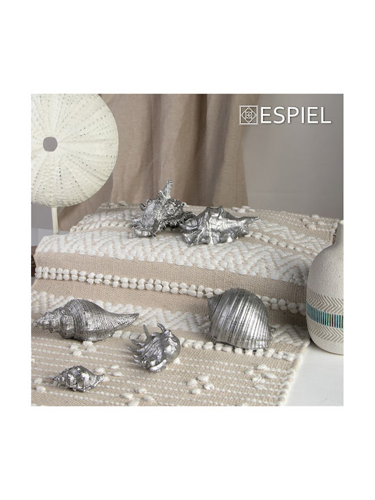 Tischdekoration Muscheln Polyresin Silber Espiel Assortiment 7,5x4,5x4cm Mt2736k6 Set 6 Stücke Material Polyresin Silber