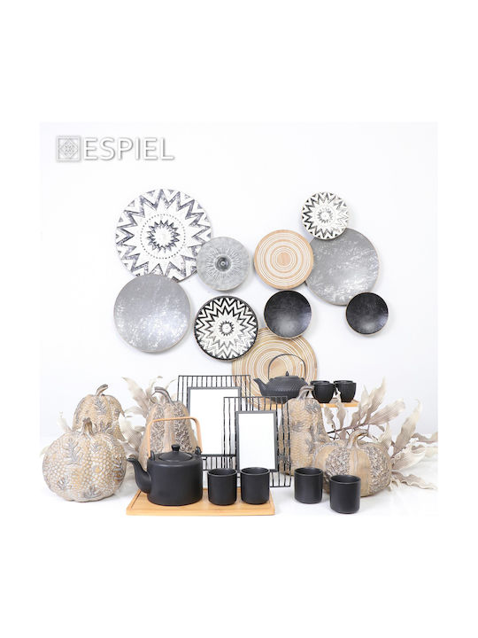 Decorative Tabletop Pumpkin Polyresin Beige Espiel 17.5x24.5cm Vre210k2 Set 2 Pieces Material Polyresin Beige Espiel Vre210k2