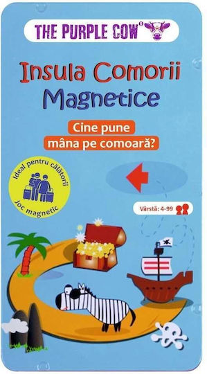 Joc de Societate Magnetic Treasure Island pentru 2+ Jucători 4+ Ani Purple Cow