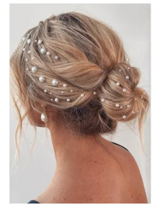 Card Stickers White Pearls Hairstyle Size 8mm 150 Pieces