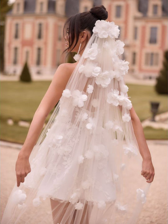 Bridal Veil Ivory Flowers S546