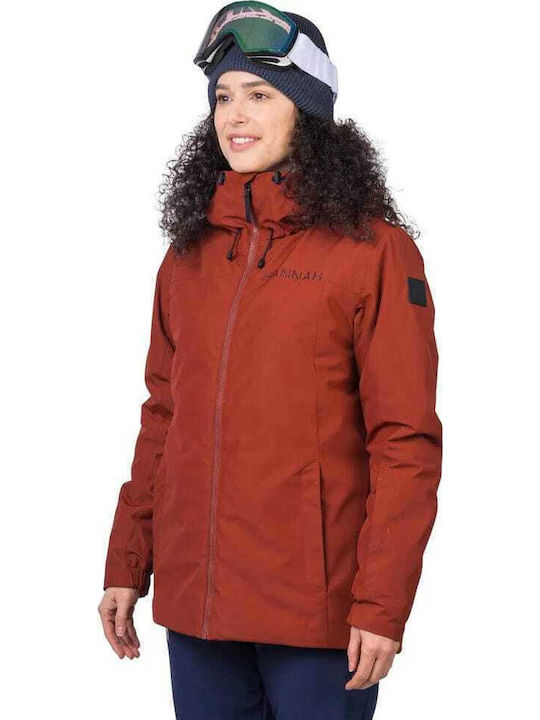 Women's Lifestyle Jacket for Winter with Hood Red