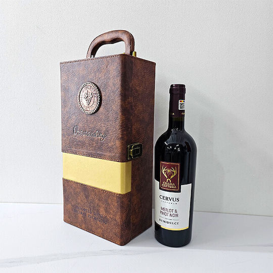 Elegante Eco-Leder-Box Mit Flasche Griff Merlot Pinot Noir Getränke/Wein-Kompositionen 3 Wein-Zubehör