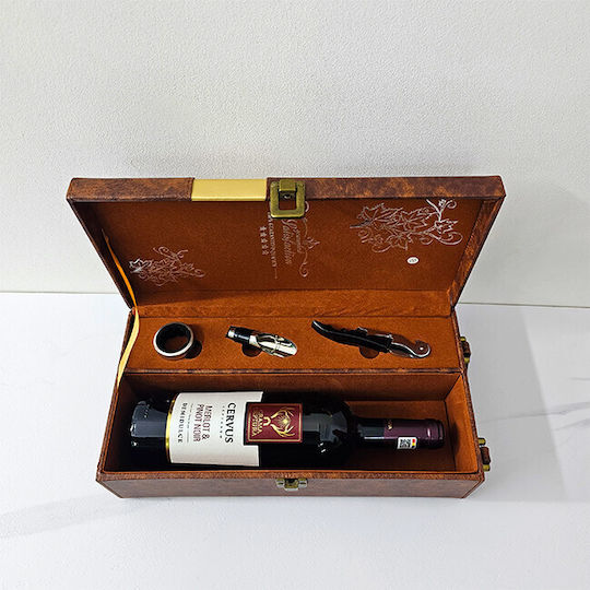 Elegante Eco-Leder-Box Mit Flasche Griff Merlot Pinot Noir Getränke/Wein-Kompositionen 3 Wein-Zubehör
