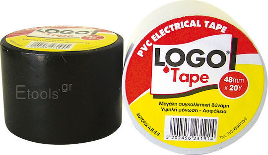 Logo Μονωτική Ταινία 48mm x 18.3m 6τμχ PVC Electrical Λευκή