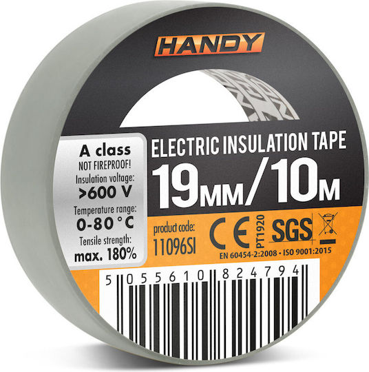 Handy Изолационна лента 19мм x 10м Сребрист