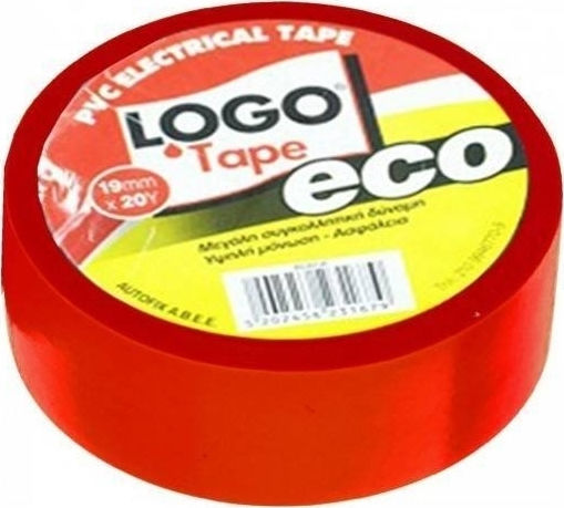 Logo Insulation Tape 19mm x 20m PVC Red Red