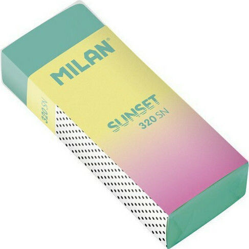 Milan Γόμα για Μολύβι Sunset (Διάφορα Χρώματα) 2τμχ