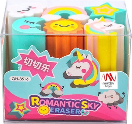 QiHao Eraser Set for Pencil and Pen (Μiscellaneous colours) 1pcs