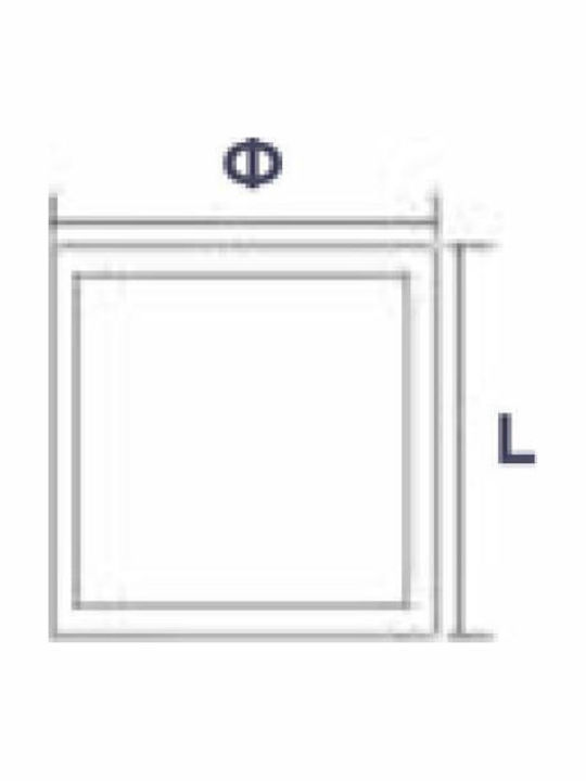 Wellmax Square Recessed LED Panel 40W with Cool White Light 6500K 60x60cm