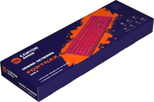 Canyon GKW-2 Gaming Πληκτρολόγιο με RGB φωτισμό (Αγγλικό US)