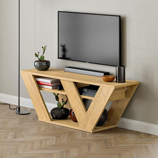 Stand TV Pipralla Natural Lungime 110xAdâncime 40xÎnălțime 30cm
