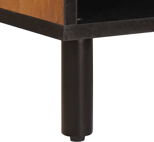 TV Stand Brown Acacia Finish M80xD31.5xH46cm