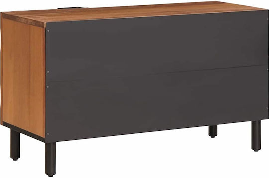 TV Stand Brown Acacia Finish M80xD31.5xH46cm