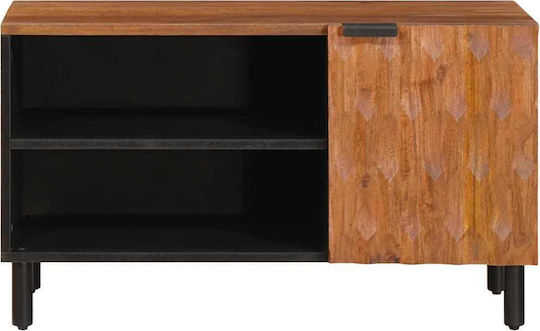 TV Stand Brown Acacia Finish M80xD31.5xH46cm