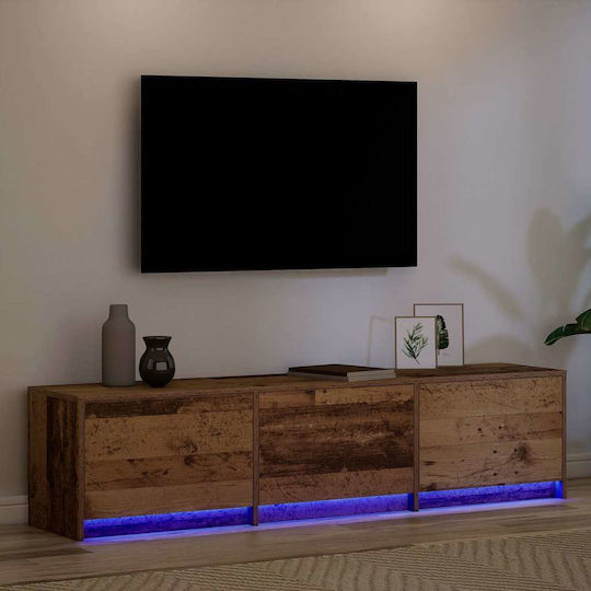 TV-Ständer mit LED-Beleuchtung Alt Holz M162xT34xH40cm