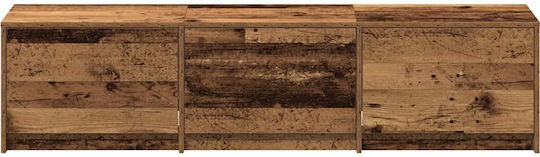 TV-Ständer mit LED-Beleuchtung Alt Holz M162xT34xH40cm