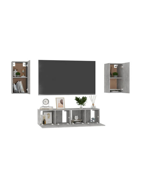 Wall Mounted Living Room Cabinet Made of Particle Board Sonoma 80x30x30cm