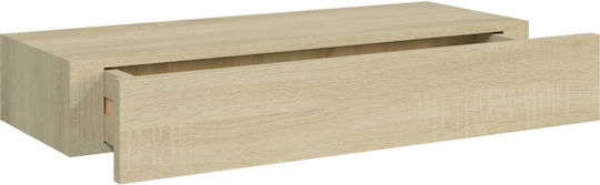 Oak Wall Shelves 2 Pieces 60x23.5x10 cm