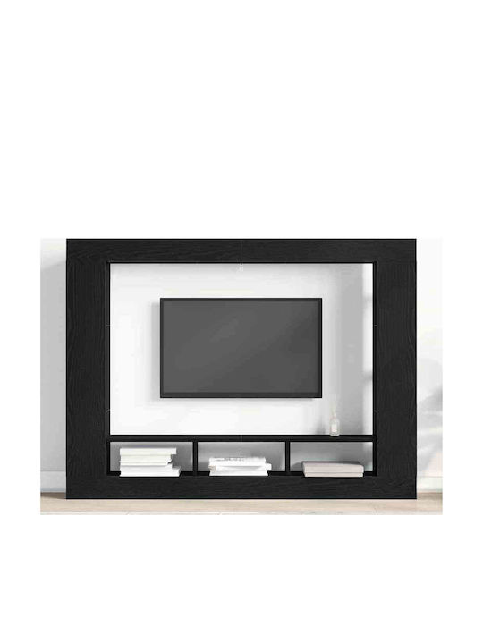 Stand TV Negru Stejar L152xA22xÎ113cm