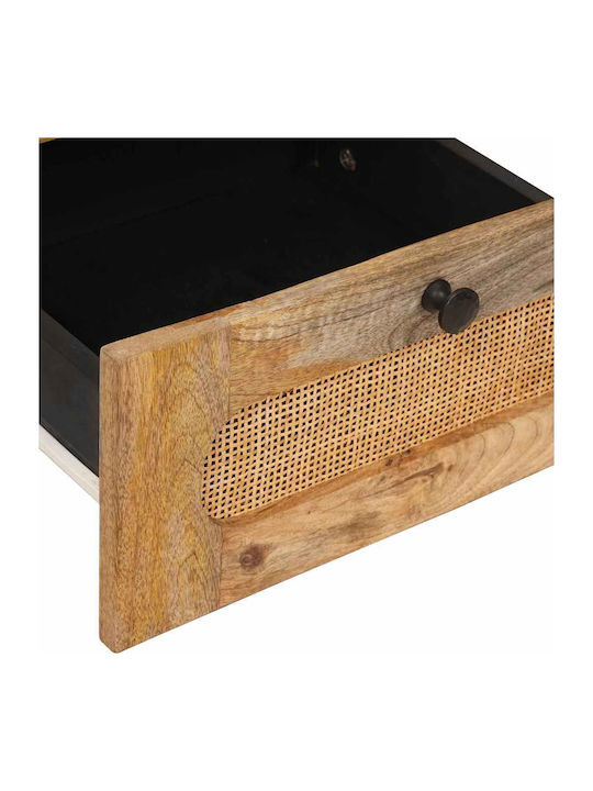 Wooden Bedside Table Solid Mango Wood 40x33.5x46cm