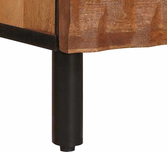vidaXL Bedside Table Made of Solid Mango Wood 50x33x60cm