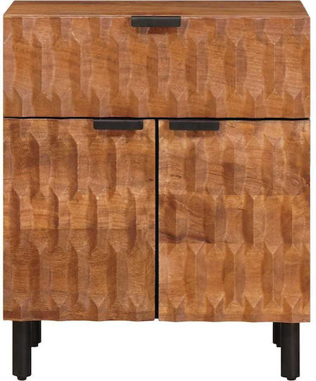 vidaXL Bedside Table Made of Solid Mango Wood 50x33x60cm