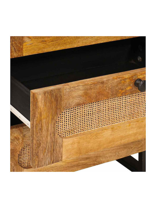 vidaXL Bedside Table Solid Mango Wood 50x33x60cm