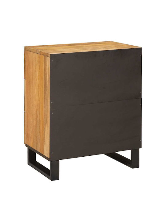 vidaXL Bedside Table Solid Mango Wood 50x33x60cm