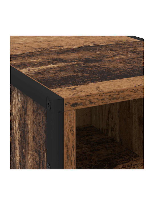 Wooden Bedside Table Brown 39.5x30x50cm